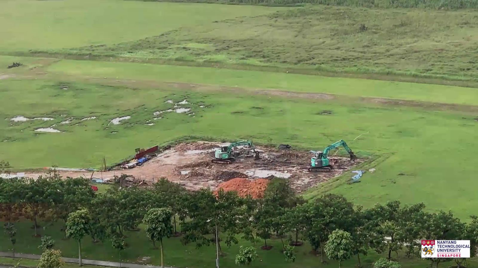 Drilling site in northern Singapore